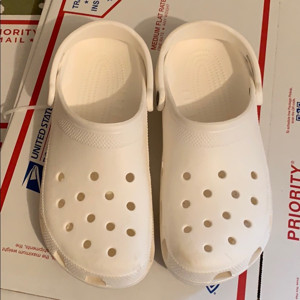 Men’s White Crocs